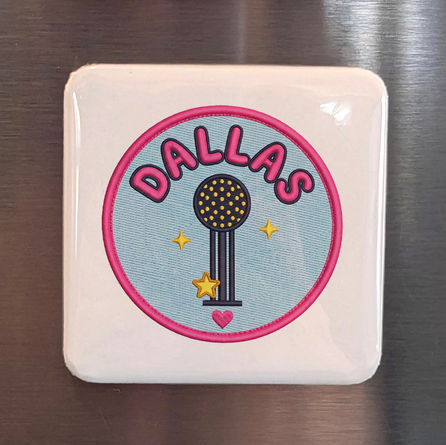 Dallas Texas Magnet | Reunion Tower | 2×2 | Made in Canada - PhiloPerse