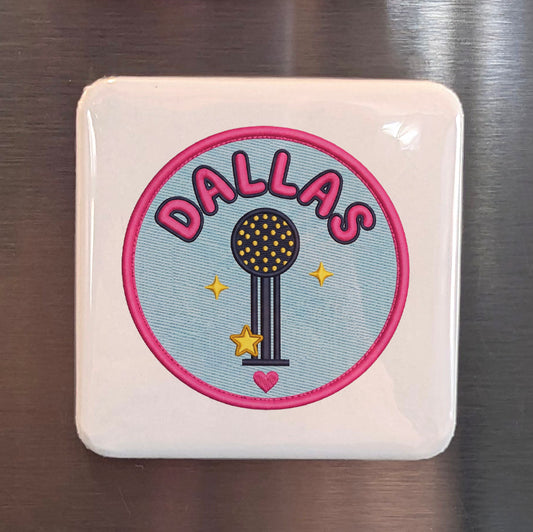 Dallas Texas Magnet | Reunion Tower | 2x2 | Made in Canada - PhiloPerse