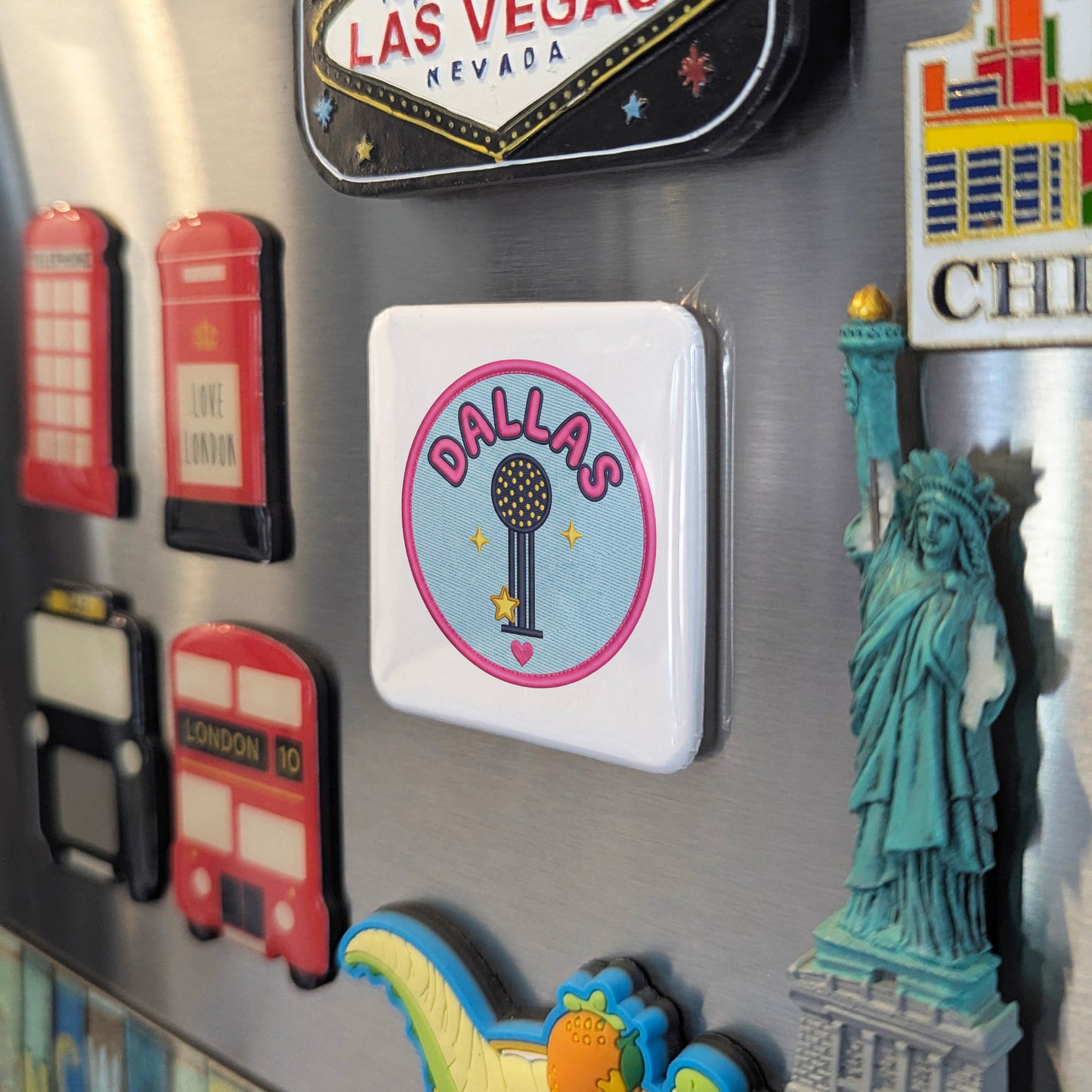 Dallas Texas Magnet | Reunion Tower | 2×2 | Made in Canada - PhiloPerse