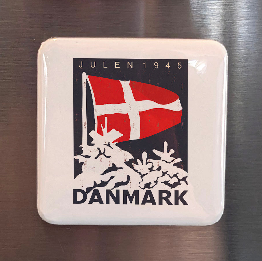 Denmark Magnet | Dannebrog the World's Oldest National Flag of the Danes | 2x2 | Made in Canada