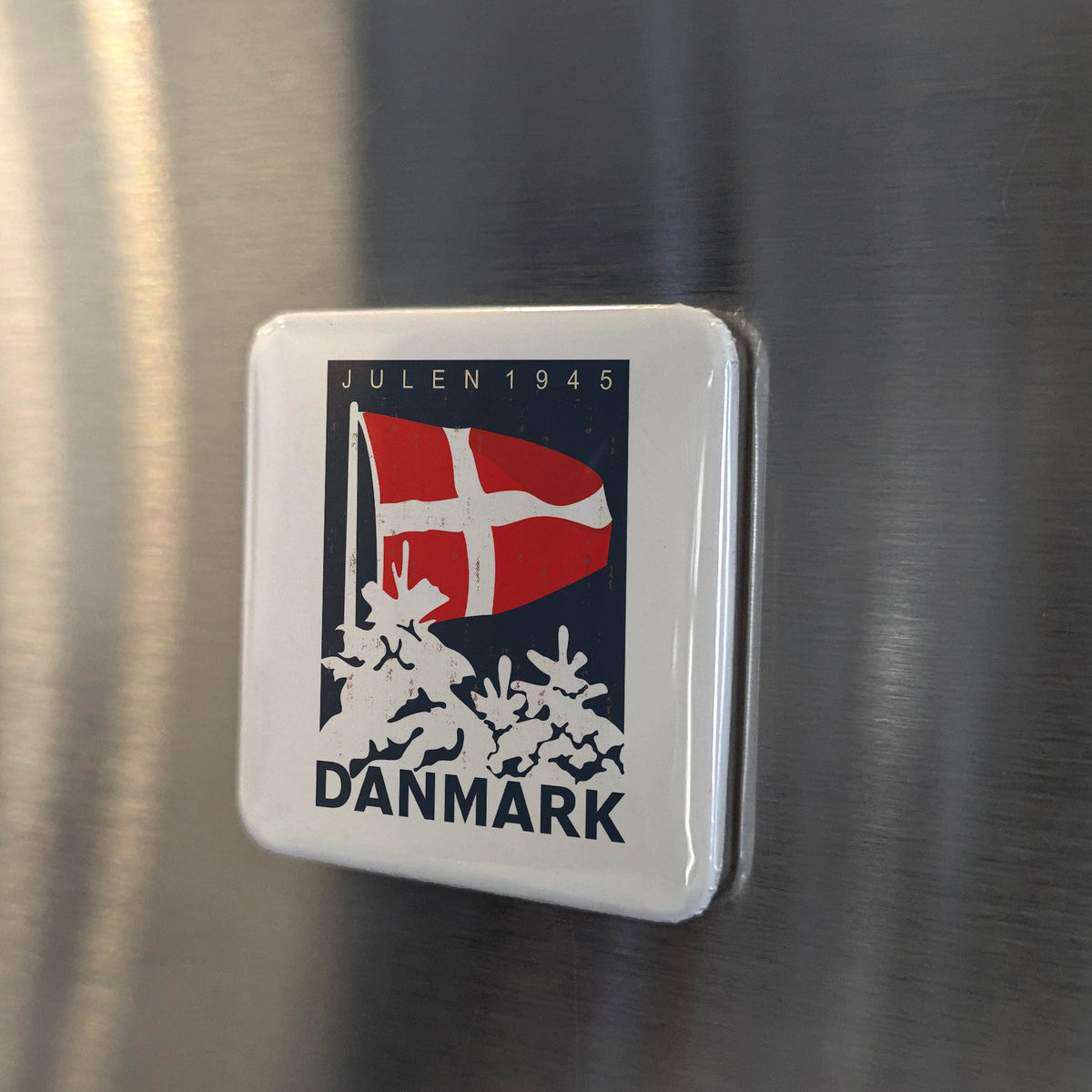 Denmark Magnet | Dannebrog the World's Oldest National Flag of the Danes | 2x2 | Made in Canada
