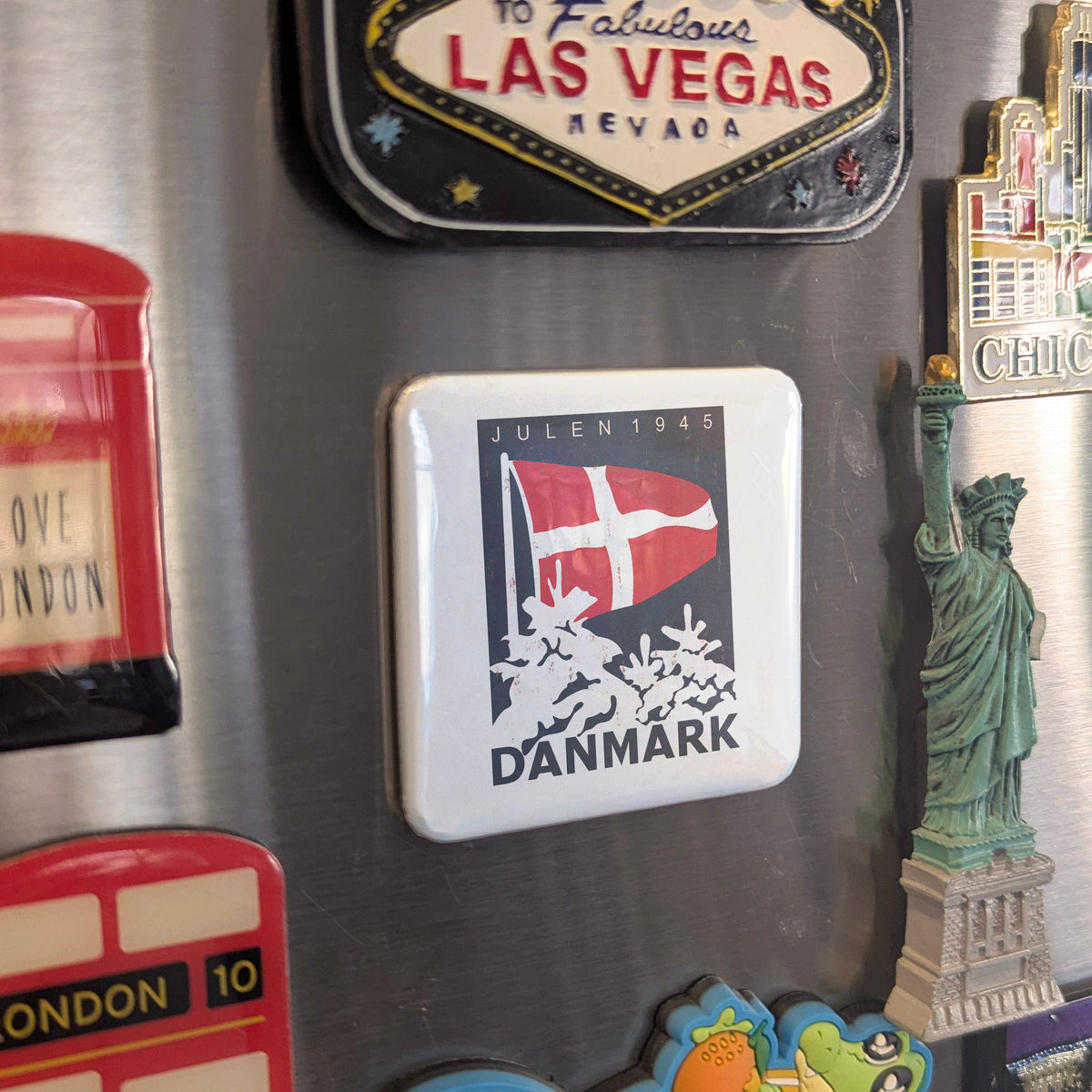 Denmark Magnet | Dannebrog the World's Oldest National Flag of the Danes | 2x2 | Made in Canada