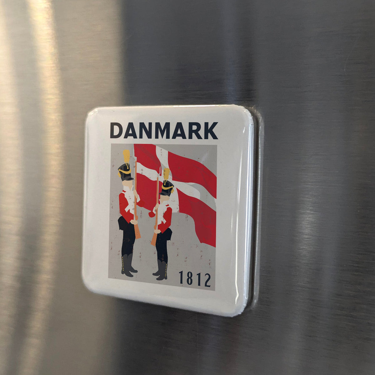 Denmark Magnet | Royal Life Guards of the Danish Crown at Amalienborg | 2x2 | Made in Canada