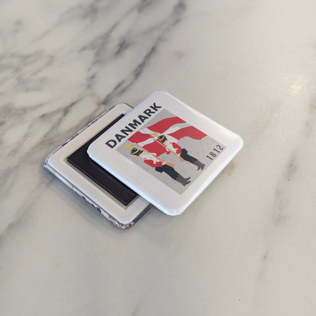 Denmark Magnet | Royal Life Guards of the Danish Crown at Amalienborg | 2x2 | Made in Canada