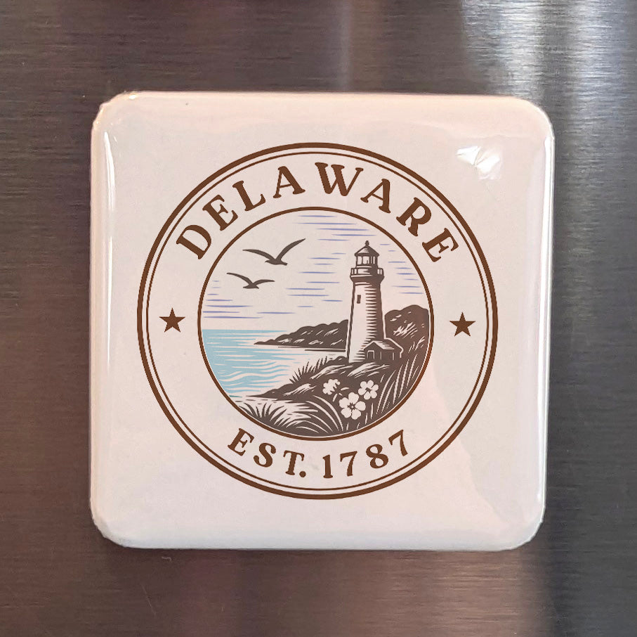 Delaware Magnet | The First State | 2×2 | Made in Canada - PhiloPerse