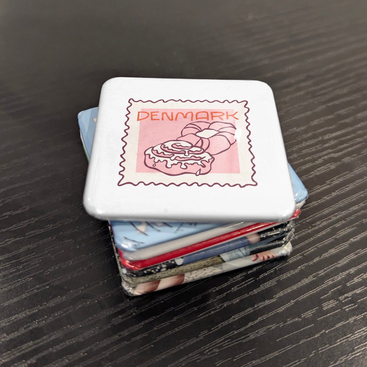 Denmark Magnet | Wienerbrød Danish Pastry of the Nordic Breakfast Table | 2x2 | Made in Canada