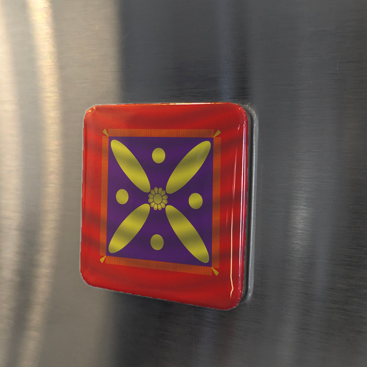 Derafsh Kaviani Flag of the late Sassanid Empire Fridge Magnet - PhiloPerse