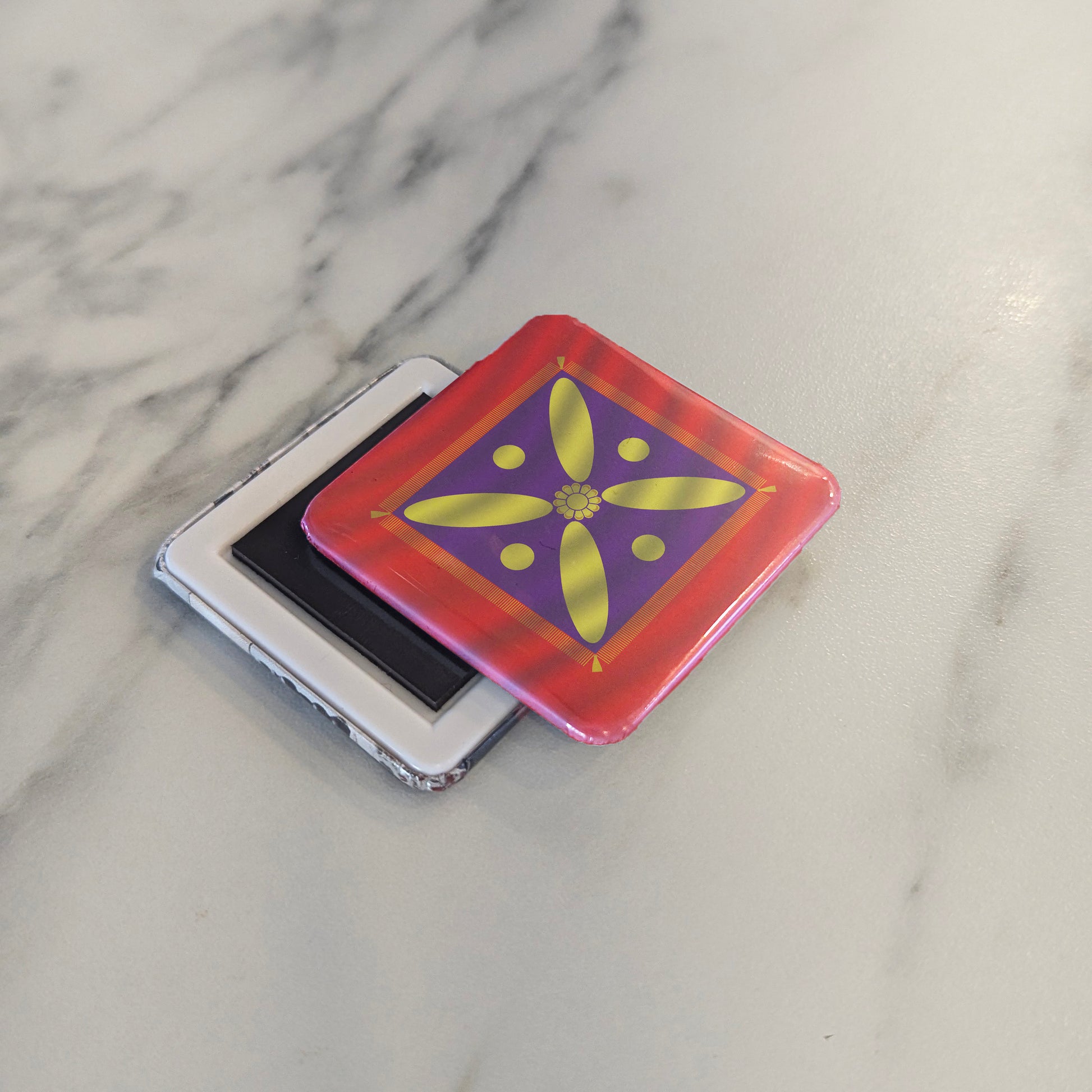 Derafsh Kaviani Flag of the late Sassanid Empire Fridge Magnet - PhiloPerse