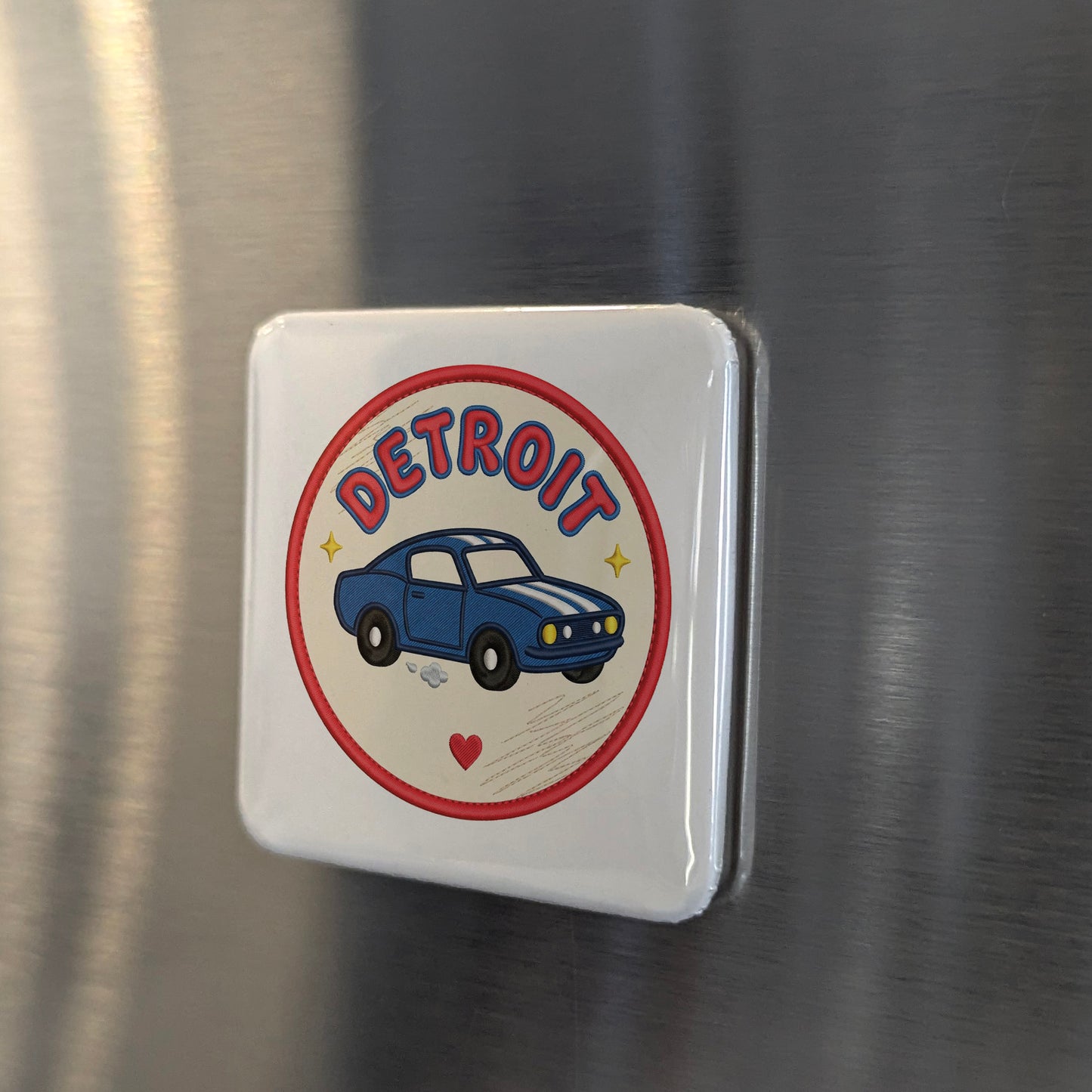 Detroit Michigan Magnet | Muscle Car | 2×2 | Made in Canada - PhiloPerse