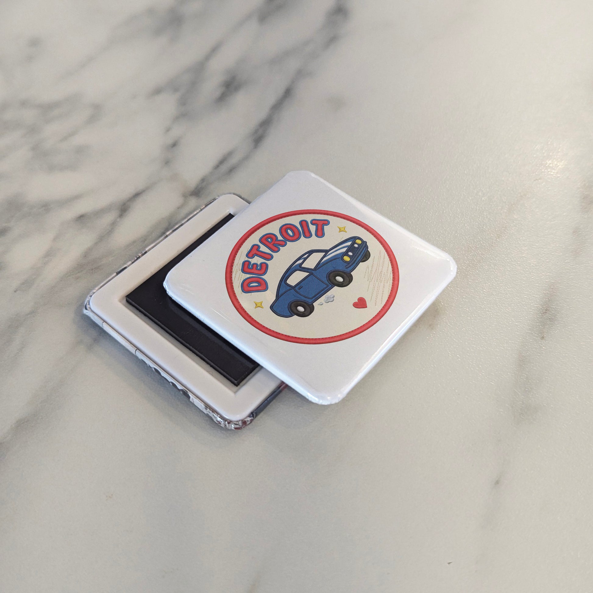 Detroit Michigan Magnet | Muscle Car | 2×2 | Made in Canada - PhiloPerse