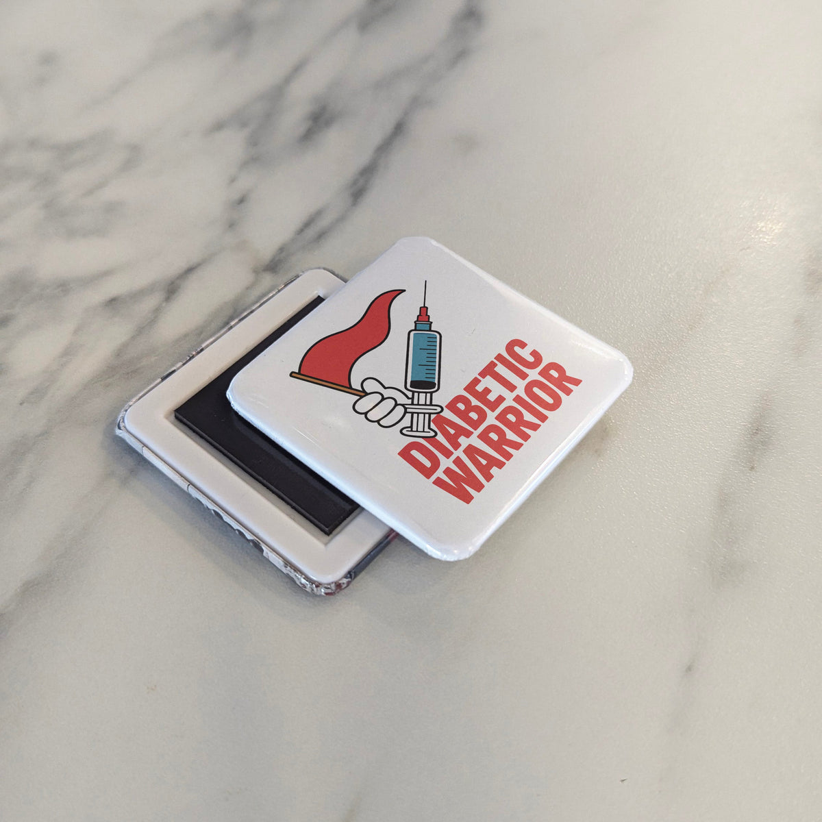 Diabetic Warrior Magnet | Strength and Resilience of the Diabetes Community | 2x2 | Made in Canada