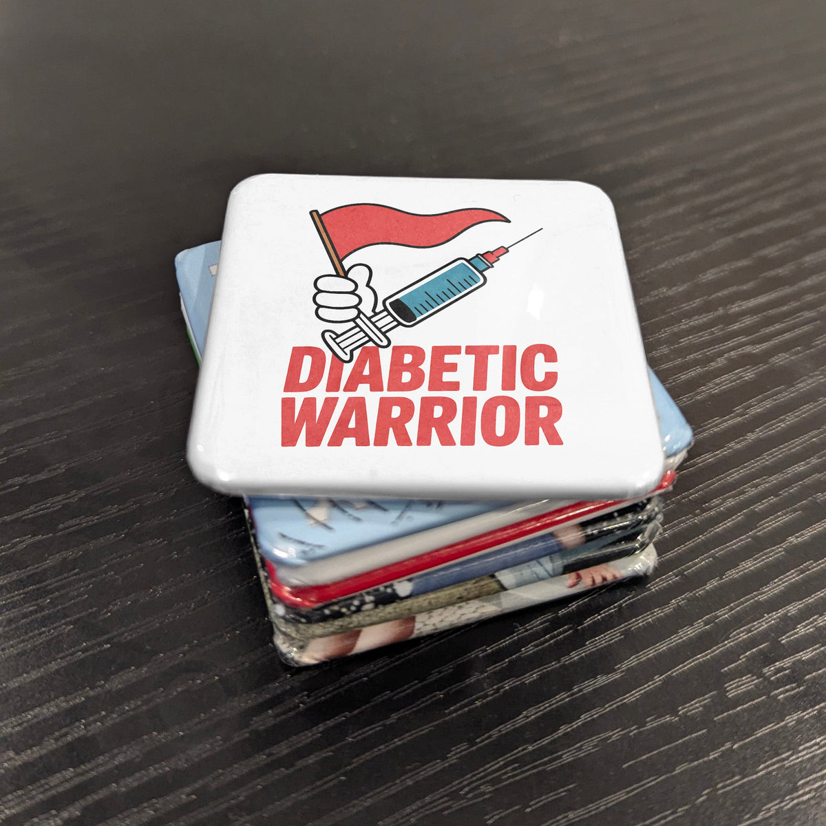 Diabetic Warrior Magnet | Strength and Resilience of the Diabetes Community | 2x2 | Made in Canada