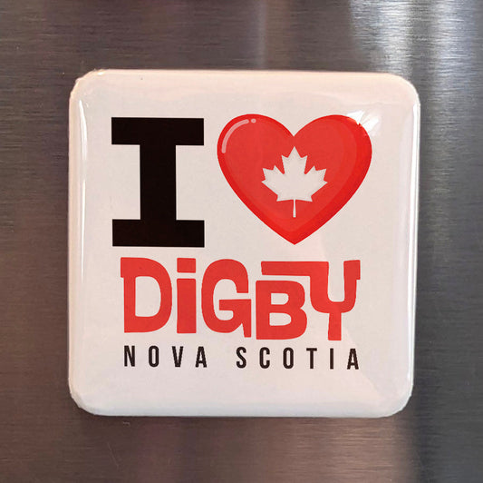 Digby Nova Scotia Magnet | Scallop Capital of the World | 2x2 | Made in Canada - PhiloPerse