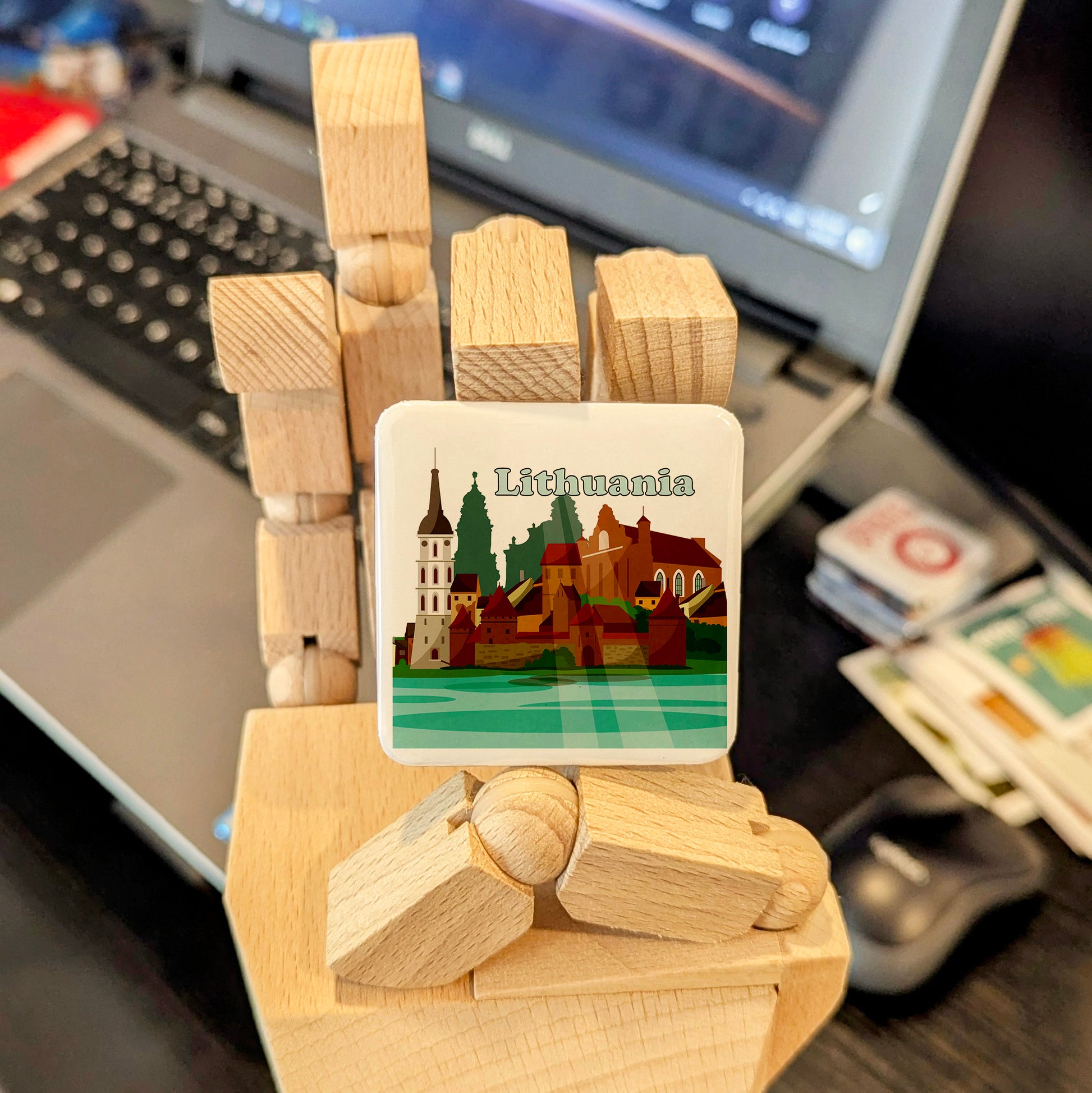 Lithuania Magnet | 2×2 | Made in Canada - PhiloPerse