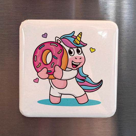 Donut Unicorn Magnet | Sprinkled with Magic | 2×2 | Made in Canada - PhiloPerse