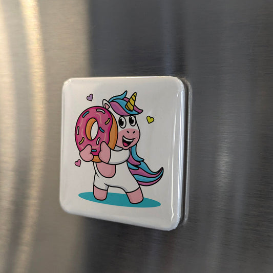 Donut Unicorn Magnet | Sprinkled with Magic | 2×2 | Made in Canada - PhiloPerse