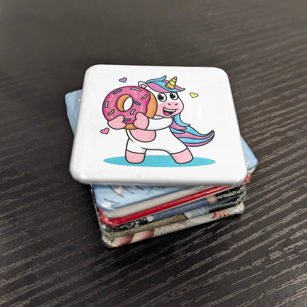 Donut Unicorn Magnet | Sprinkled with Magic | 2×2 | Made in Canada - PhiloPerse