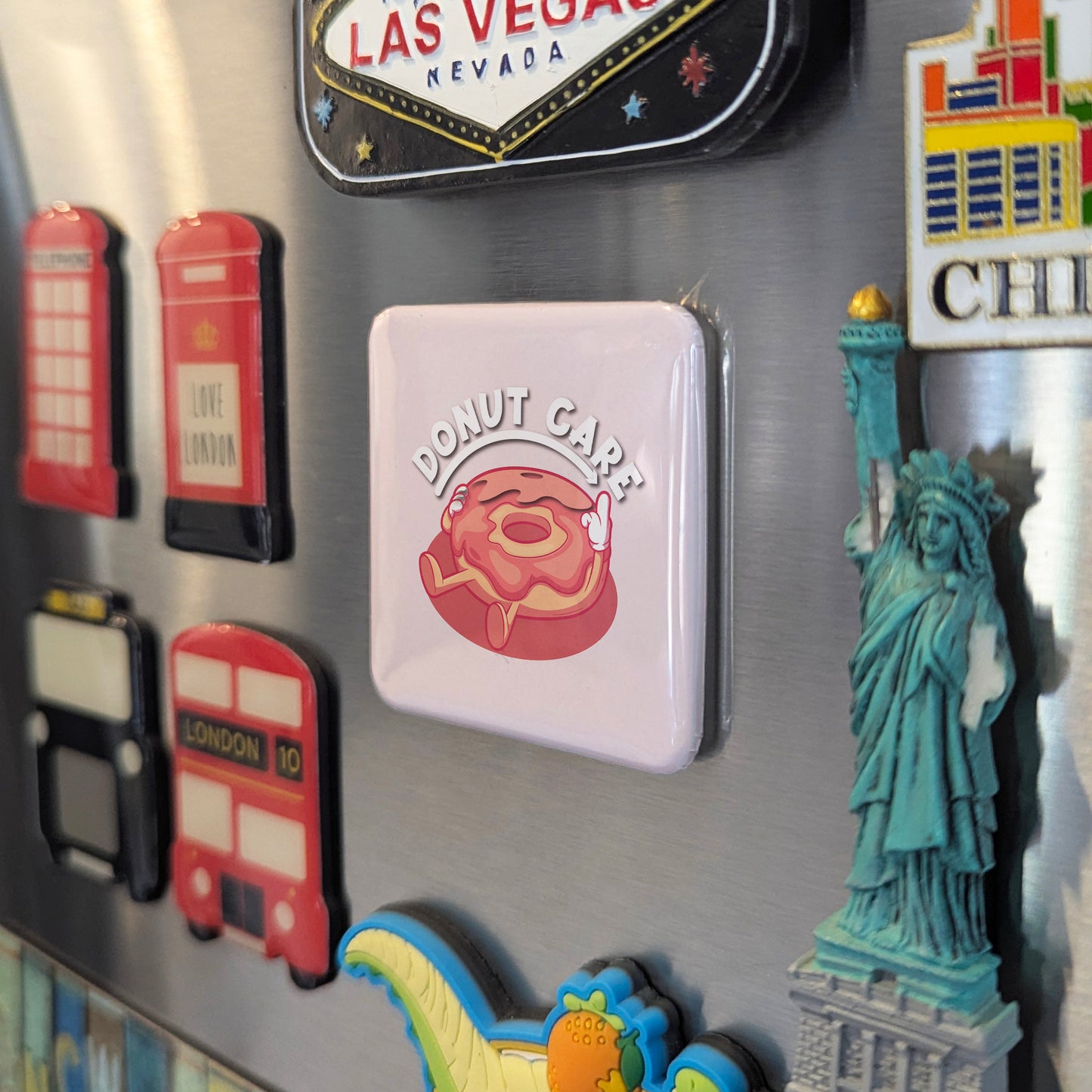 Donut Care Fridge Magnet - PhiloPerse