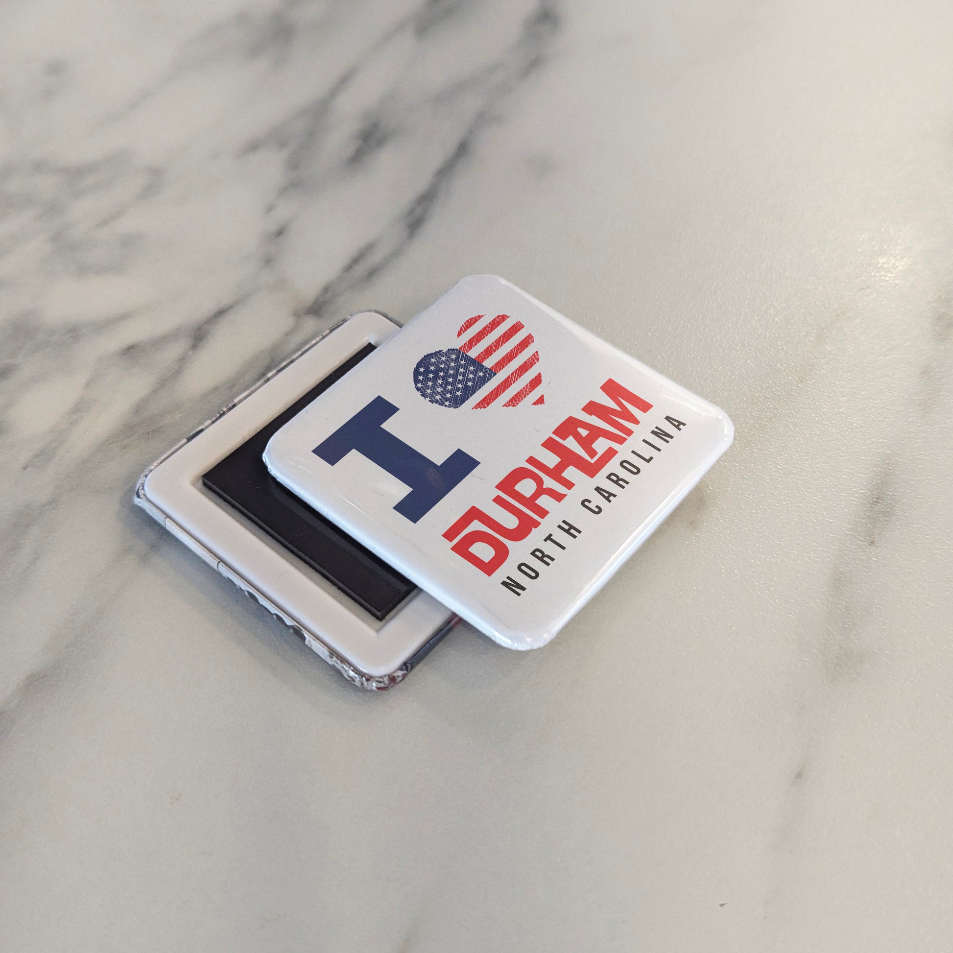 Durham North Carolina Magnet | Bull City | 2×2 | Made in Canada - PhiloPerse