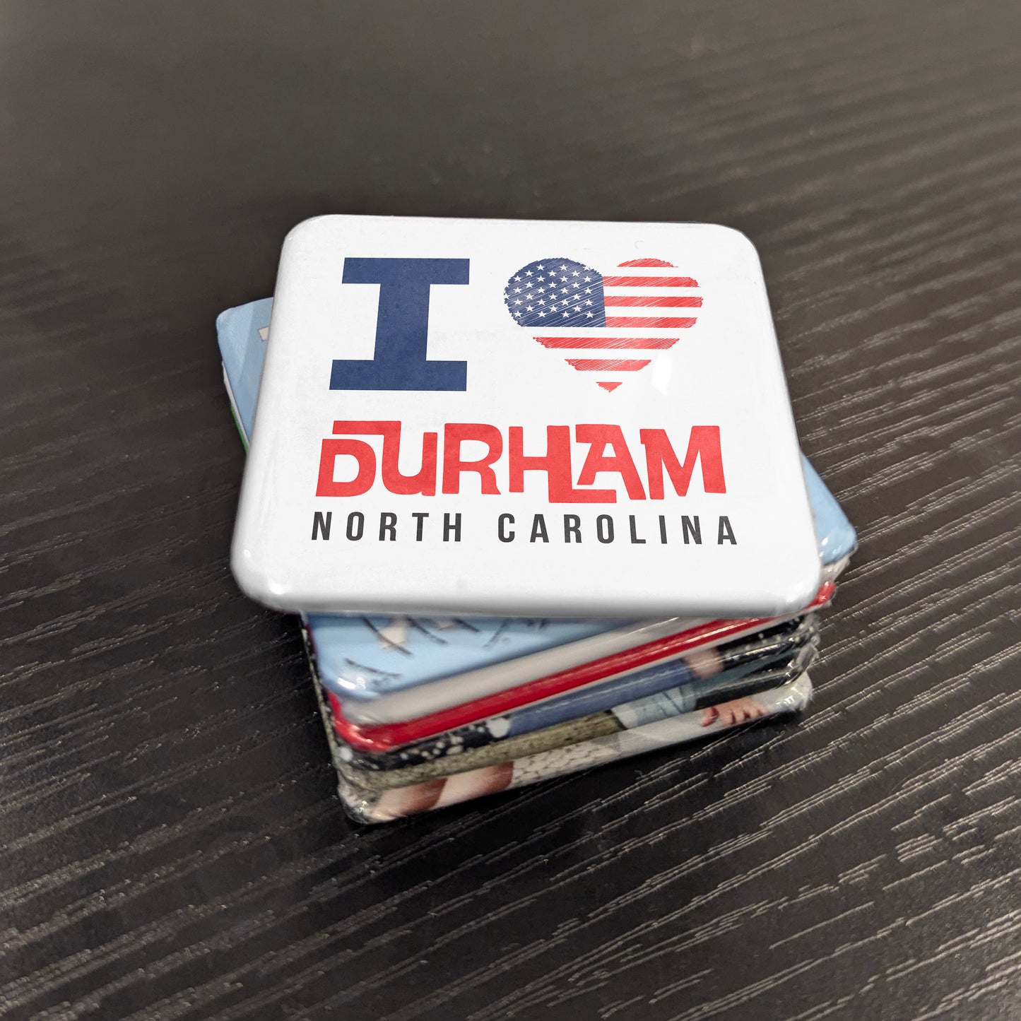 Durham North Carolina Magnet | Bull City | 2×2 | Made in Canada - PhiloPerse