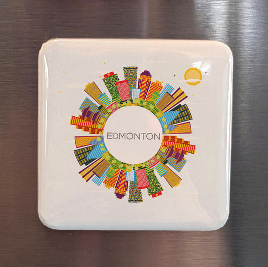 Edmonton Alberta Magnet | Gateway to the North | 2x2 | Made in Canada - PhiloPerse