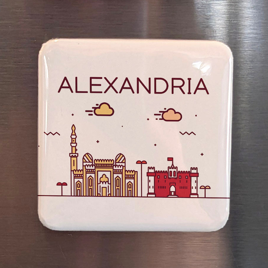 Alexandria Egypt Africa Magnet | Pearl of the Mediterranean | 2x2 | Made in Canada