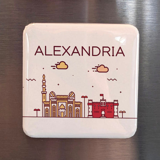 Alexandria Egypt Africa Magnet | Pearl of the Mediterranean | 2x2 | Made in Canada - PhiloPerse