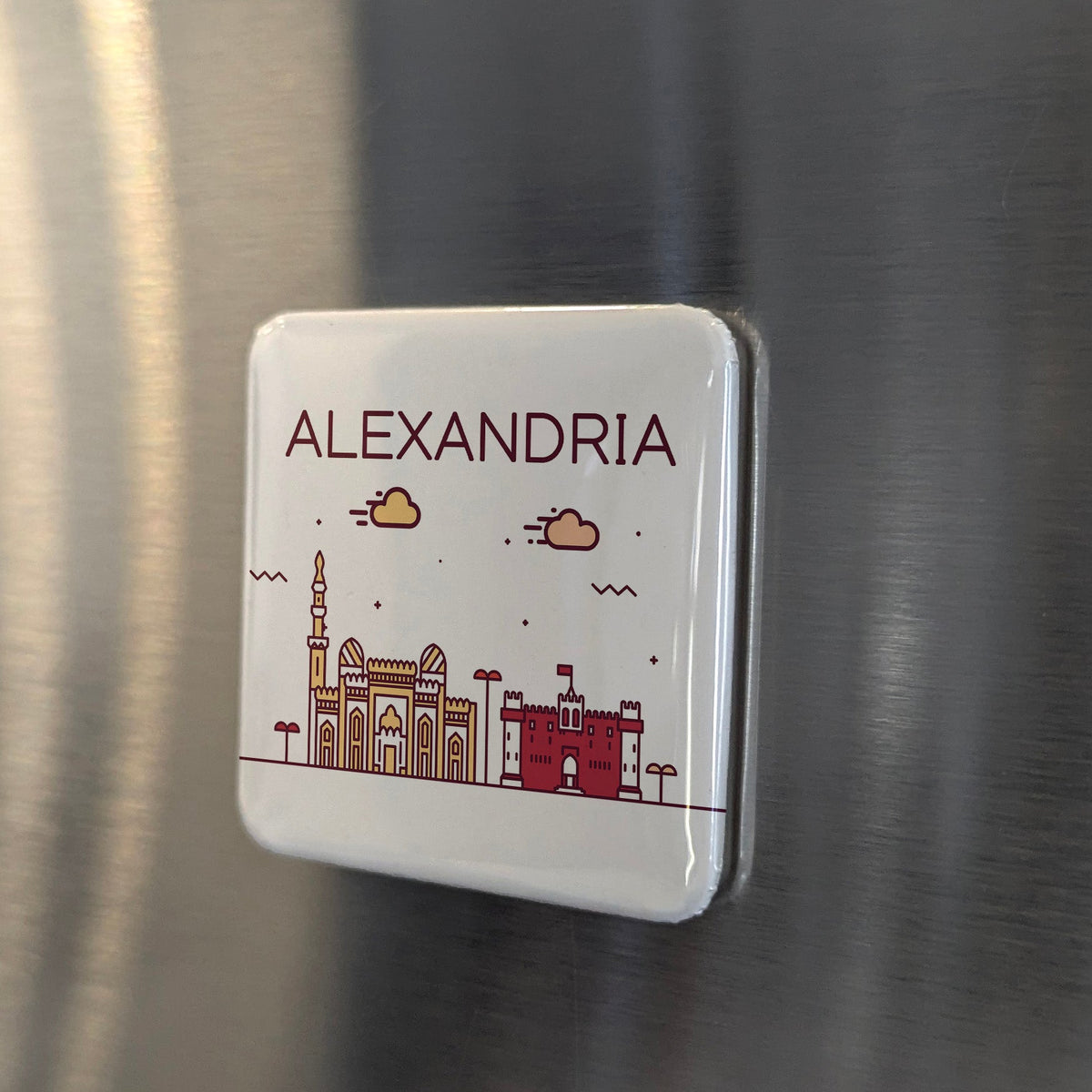 Alexandria Egypt Africa Magnet | Pearl of the Mediterranean | 2x2 | Made in Canada