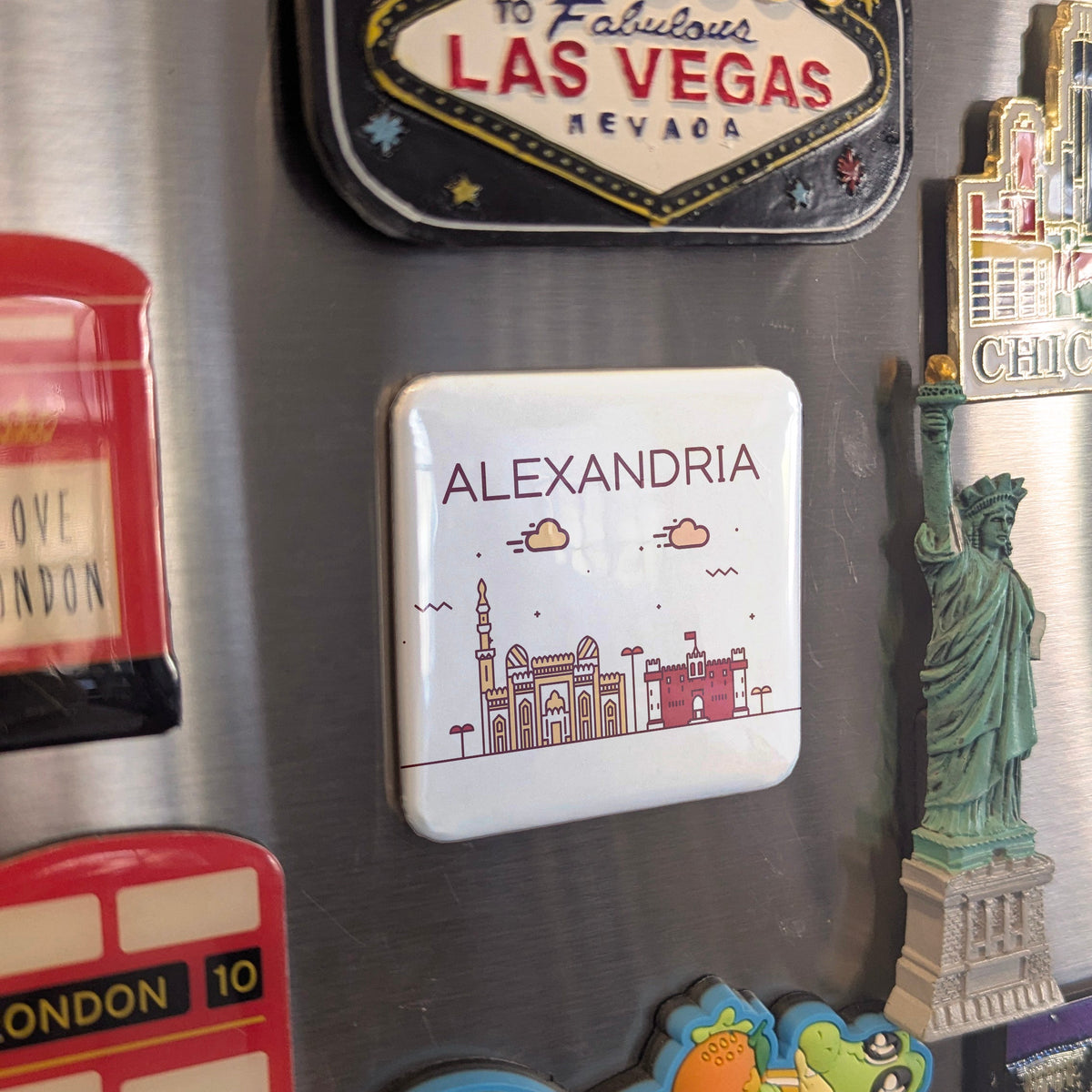 Alexandria Egypt Africa Magnet | Pearl of the Mediterranean | 2x2 | Made in Canada