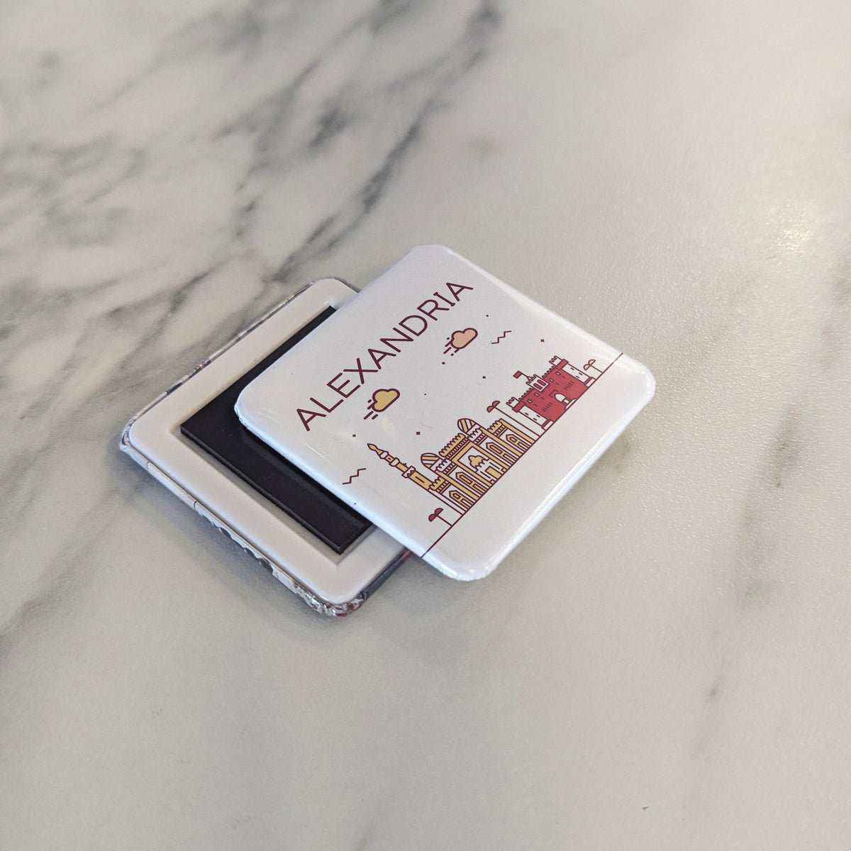 Alexandria Egypt Africa Magnet | Pearl of the Mediterranean | 2x2 | Made in Canada