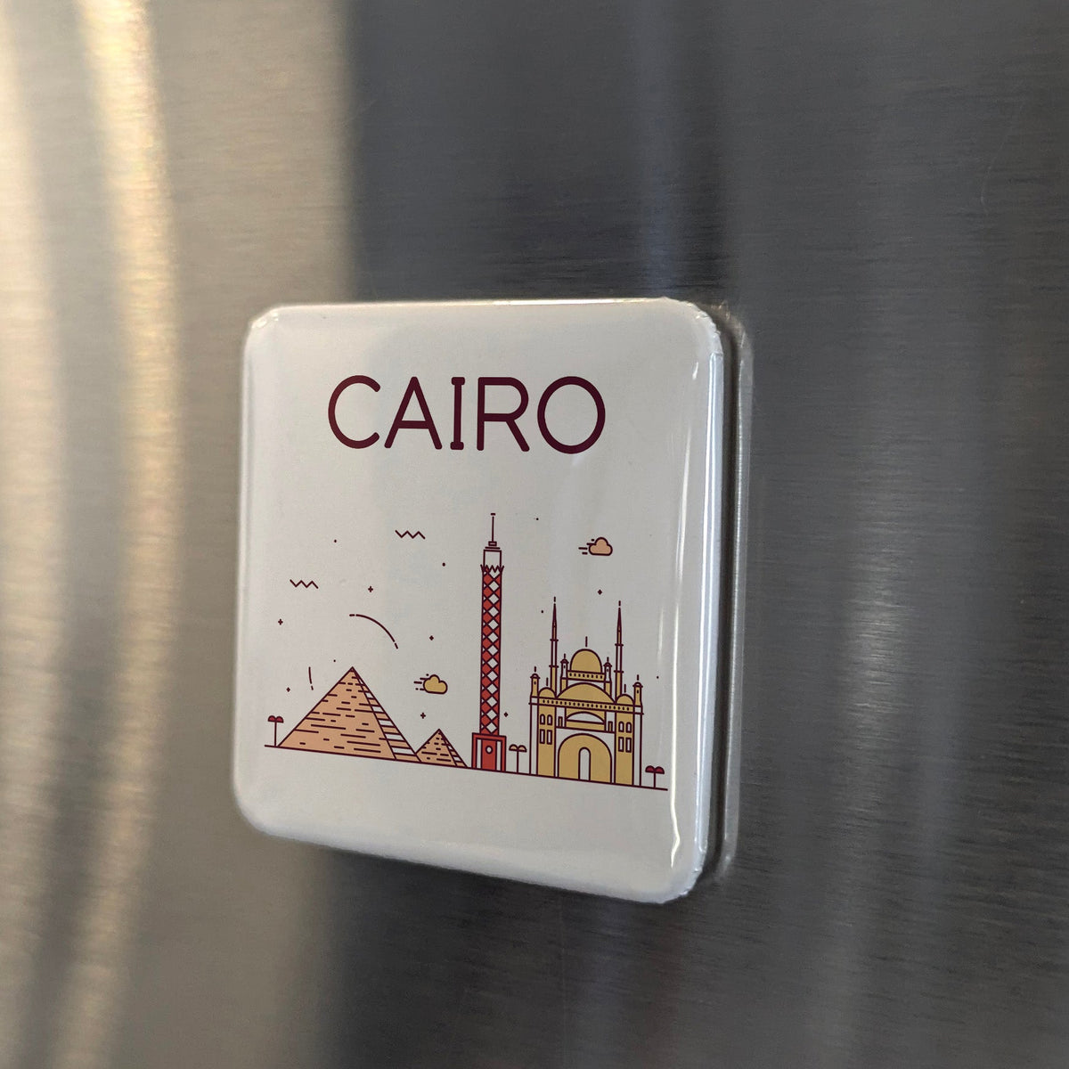 Cairo Egypt Africa Magnet | City of a Thousand Minarets | 2x2 | Made in Canada
