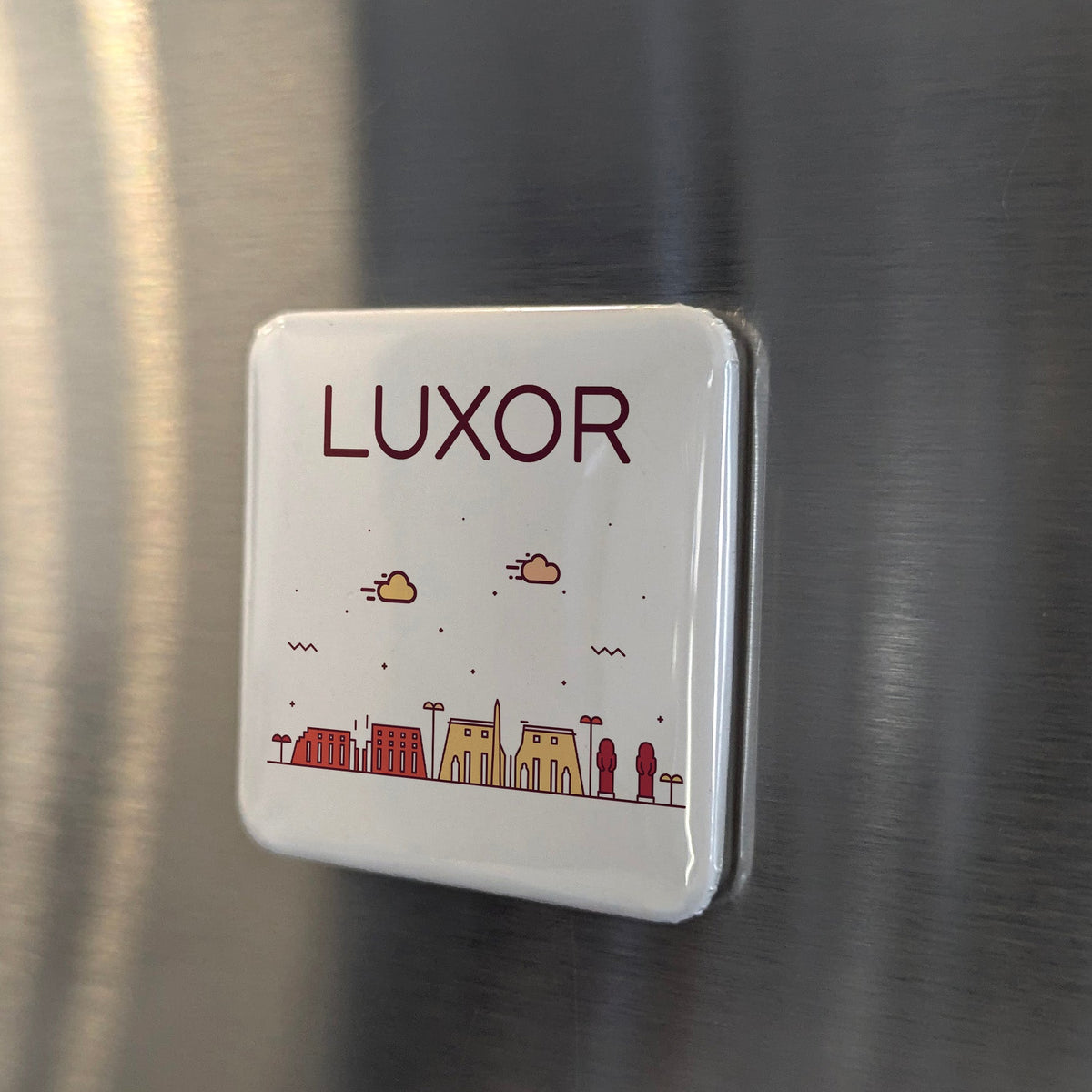 Luxor Egypt Africa Magnet | World's Greatest Open-Air Museum | 2x2 | Made in Canada