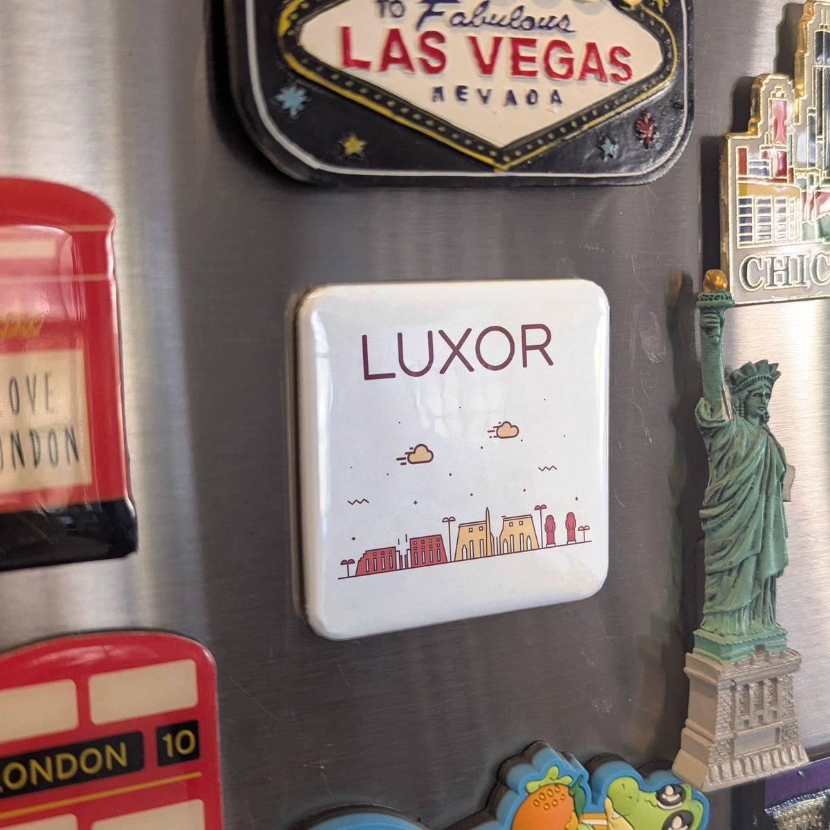 Luxor Egypt Africa Magnet | World's Greatest Open-Air Museum | 2x2 | Made in Canada