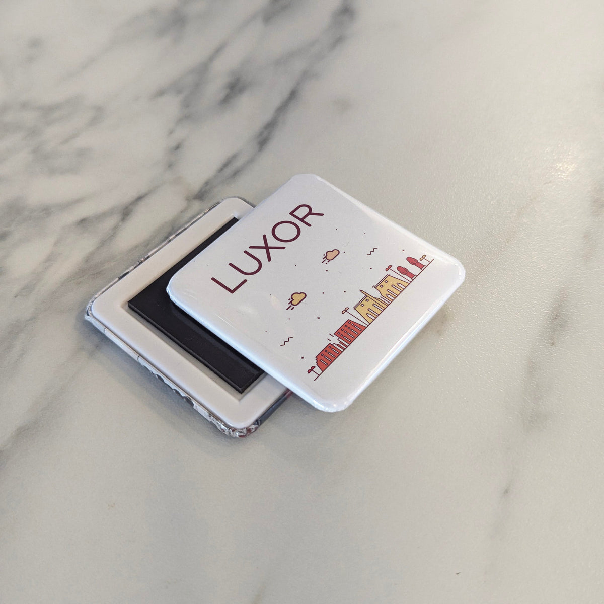 Luxor Egypt Africa Magnet | World's Greatest Open-Air Museum | 2x2 | Made in Canada