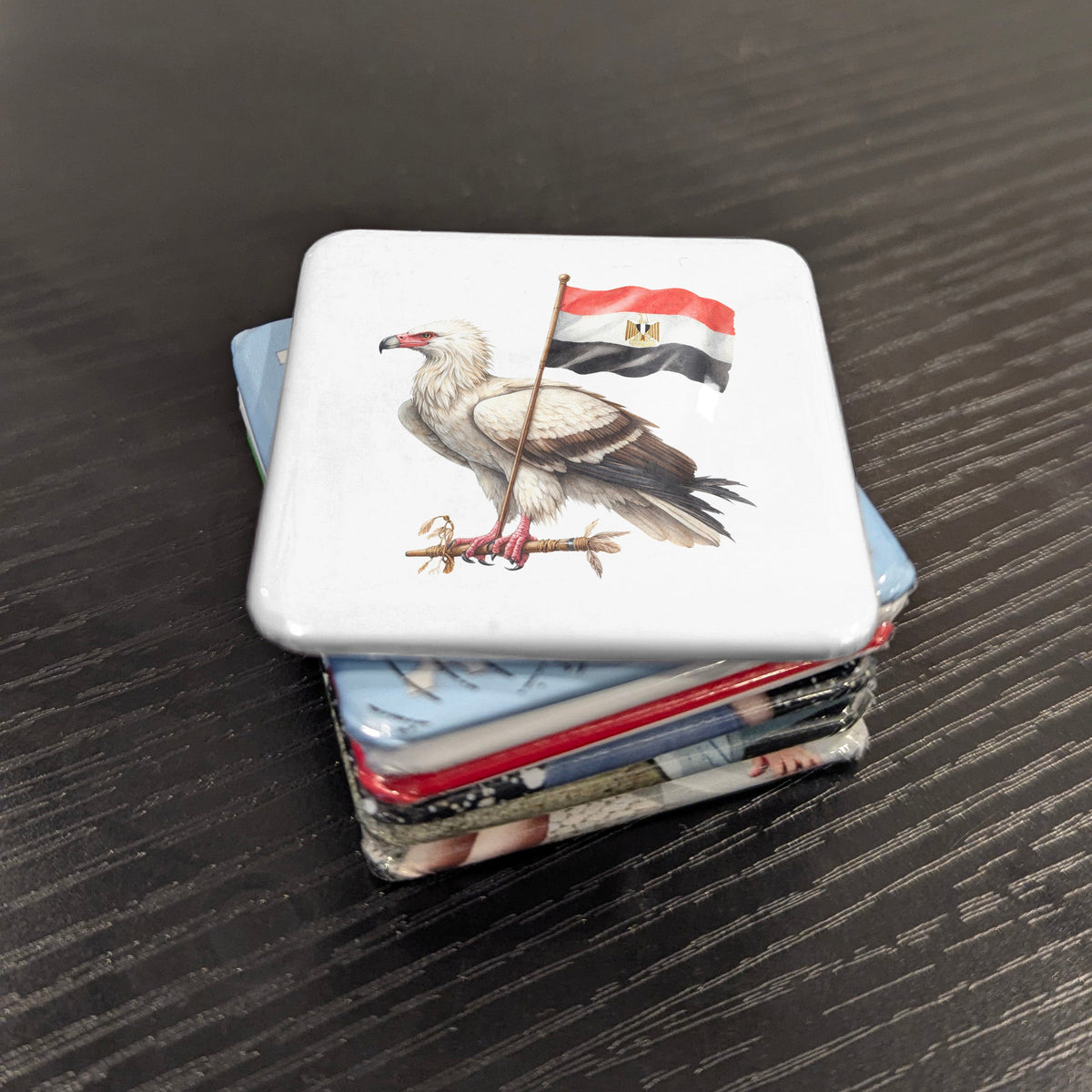 Egypt Africa Magnet | Egyptian Vulture Sacred Bird of the Pharaohs | 2x2 | Made in Canada