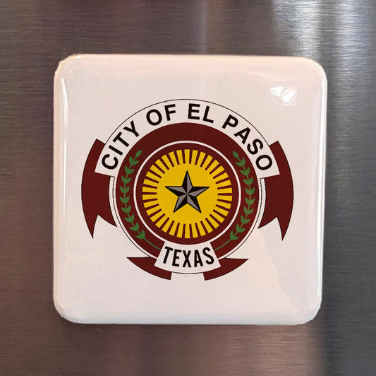 El Paso Texas Magnet | City Emblem | 2x2 | Made in Canada - PhiloPerse