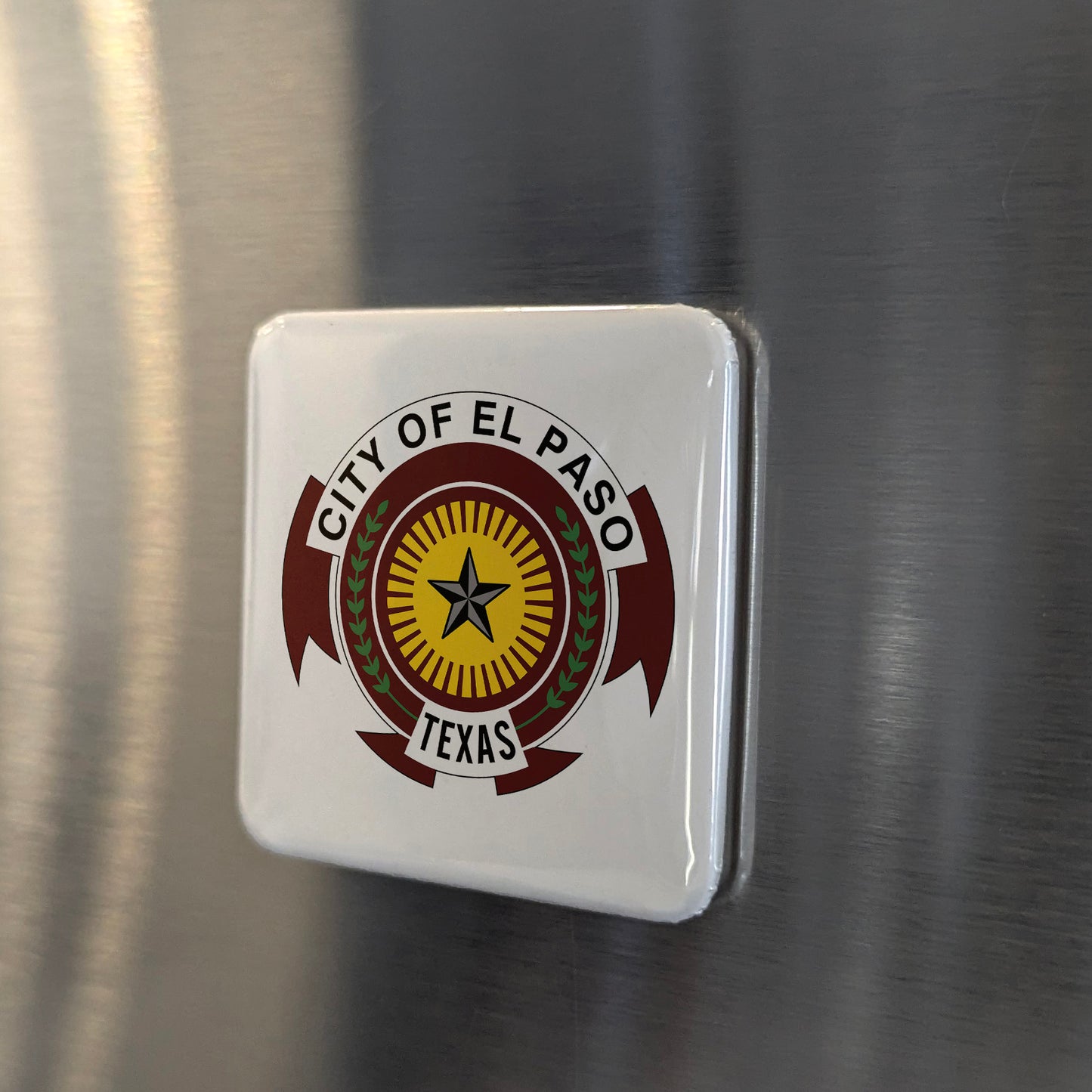 El Paso Texas Magnet | City Emblem | 2×2 | Made in Canada - PhiloPerse