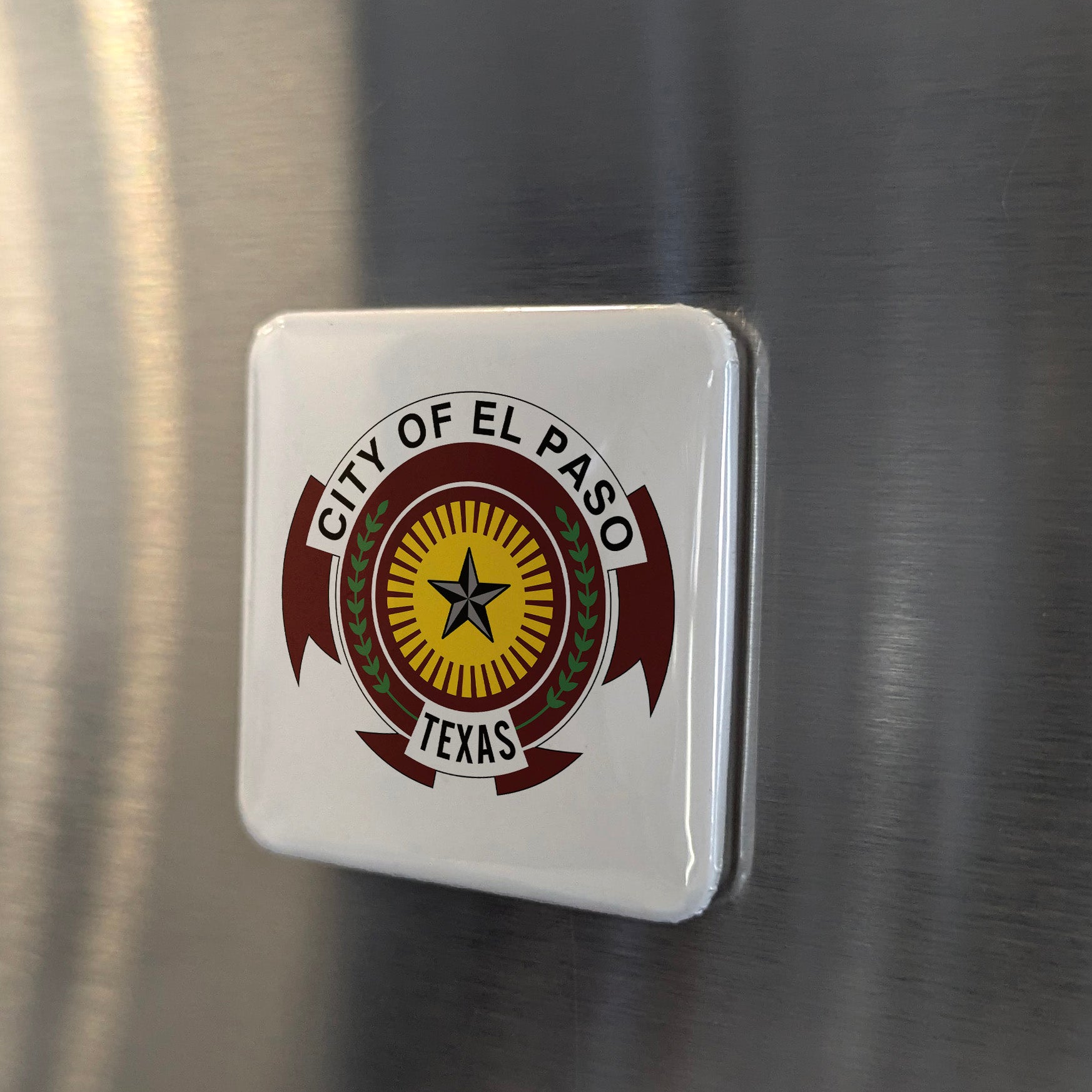 El Paso Texas Magnet | City Emblem | 2×2 | Made in Canada - PhiloPerse