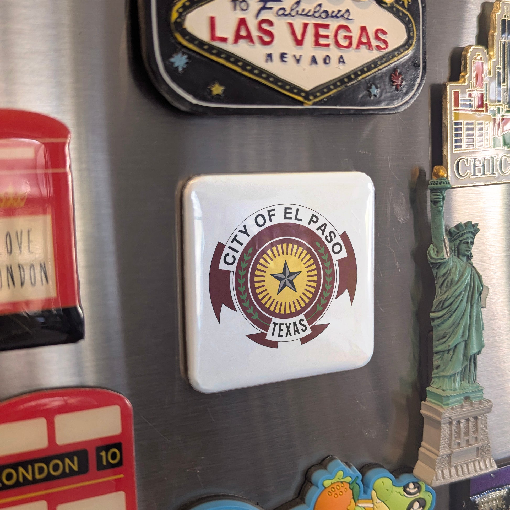 El Paso Texas Magnet | City Emblem | 2×2 | Made in Canada - PhiloPerse