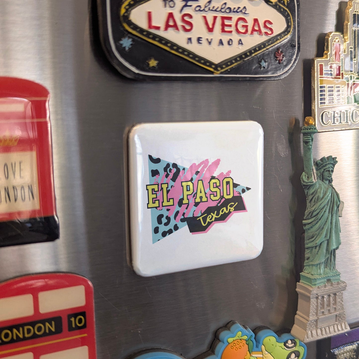 El Paso Texas Magnet | Retro Glam | 2×2 | Made in Canada - PhiloPerse
