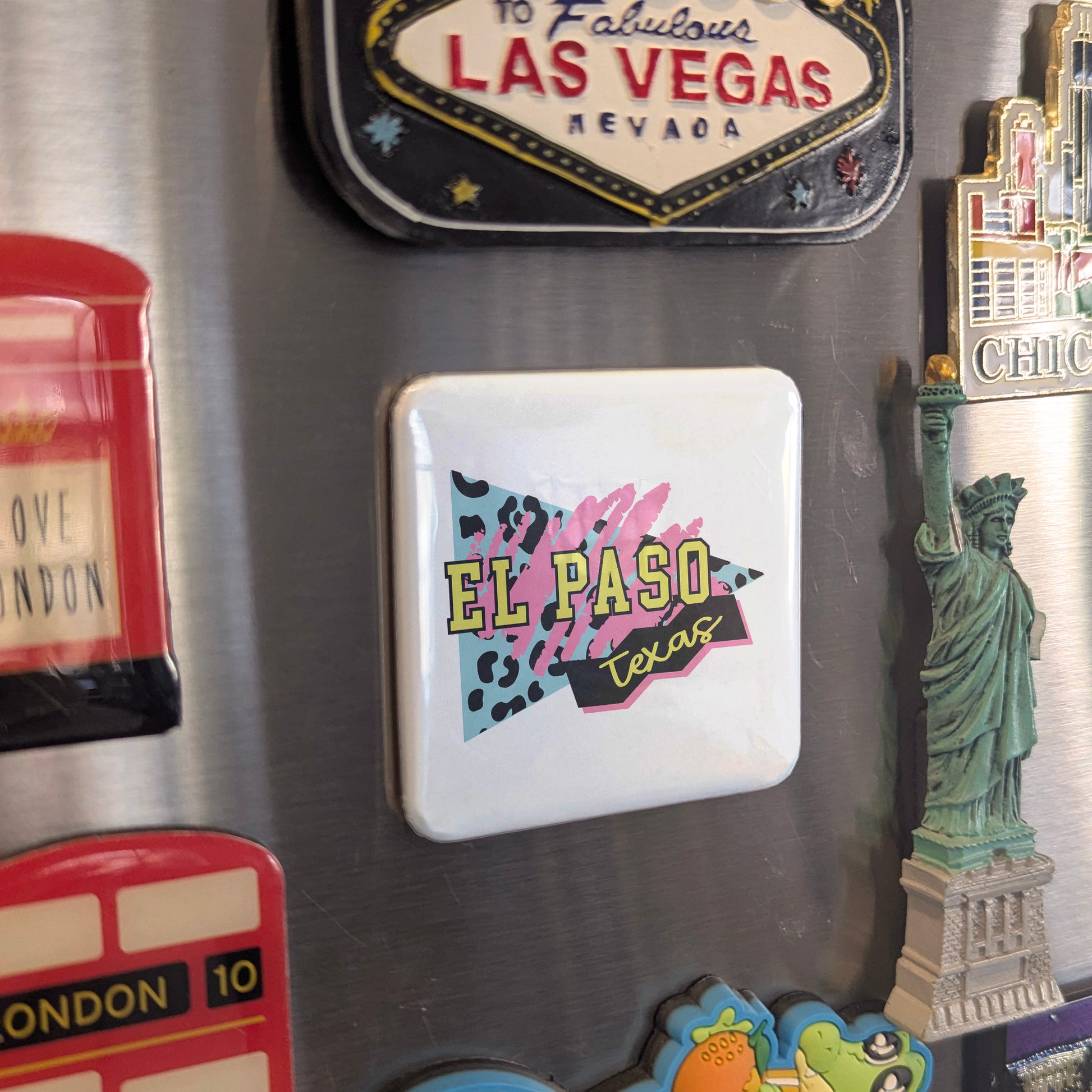 El Paso Texas Magnet | Retro Glam | 2×2 | Made in Canada - PhiloPerse