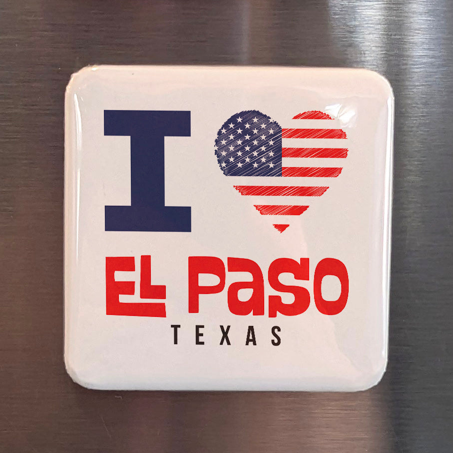El Paso Texas Magnet | Sun City | 2×2 | Made in Canada - PhiloPerse
