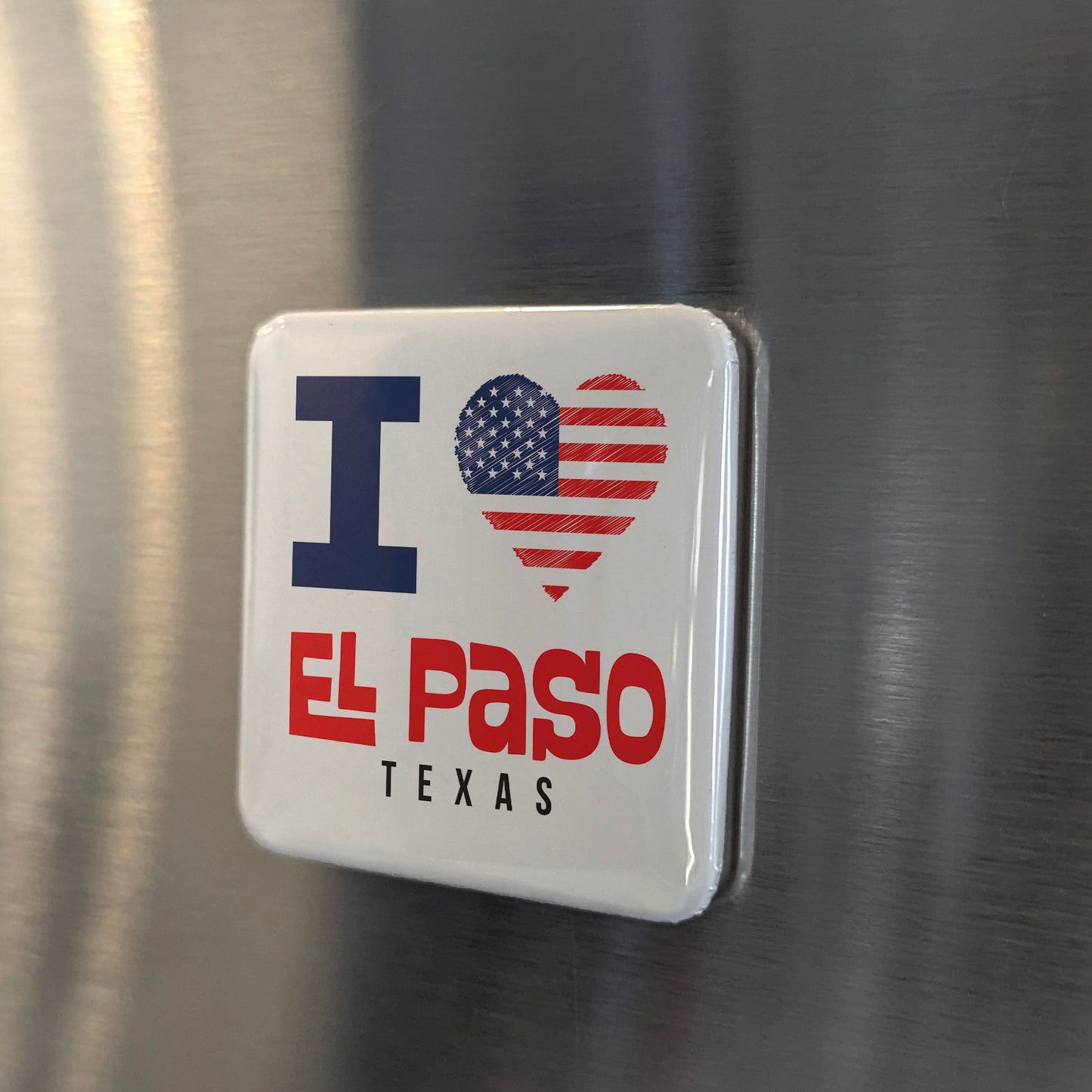 El Paso Texas Magnet | Sun City | 2×2 | Made in Canada - PhiloPerse