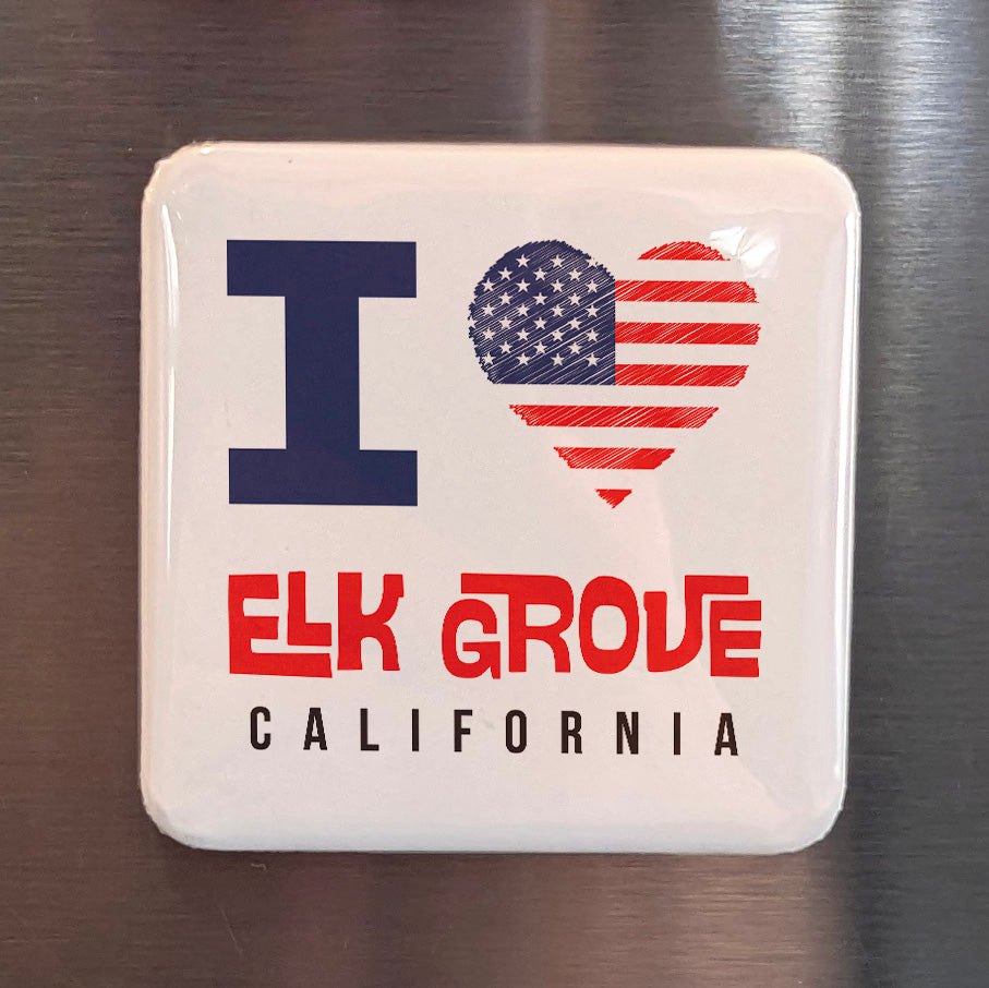 Elk Grove California Magnet | Sacramento Valley | 2×2 | Made in Canada - PhiloPerse