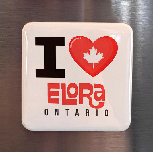 Elora Ontario Magnet | Gorge Town of the Grand | 2x2 | Made in Canada - PhiloPerse