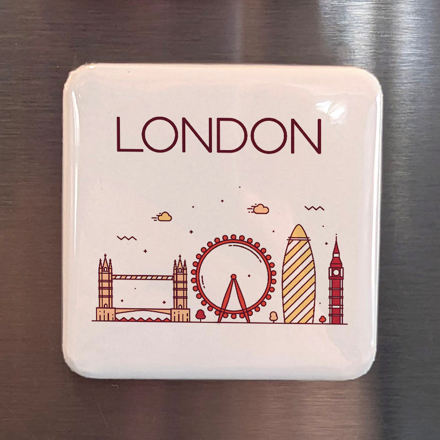 London England Magnet | Big Ben Capital of the Thames and the British Empire | 2x2 | Made in Canada
