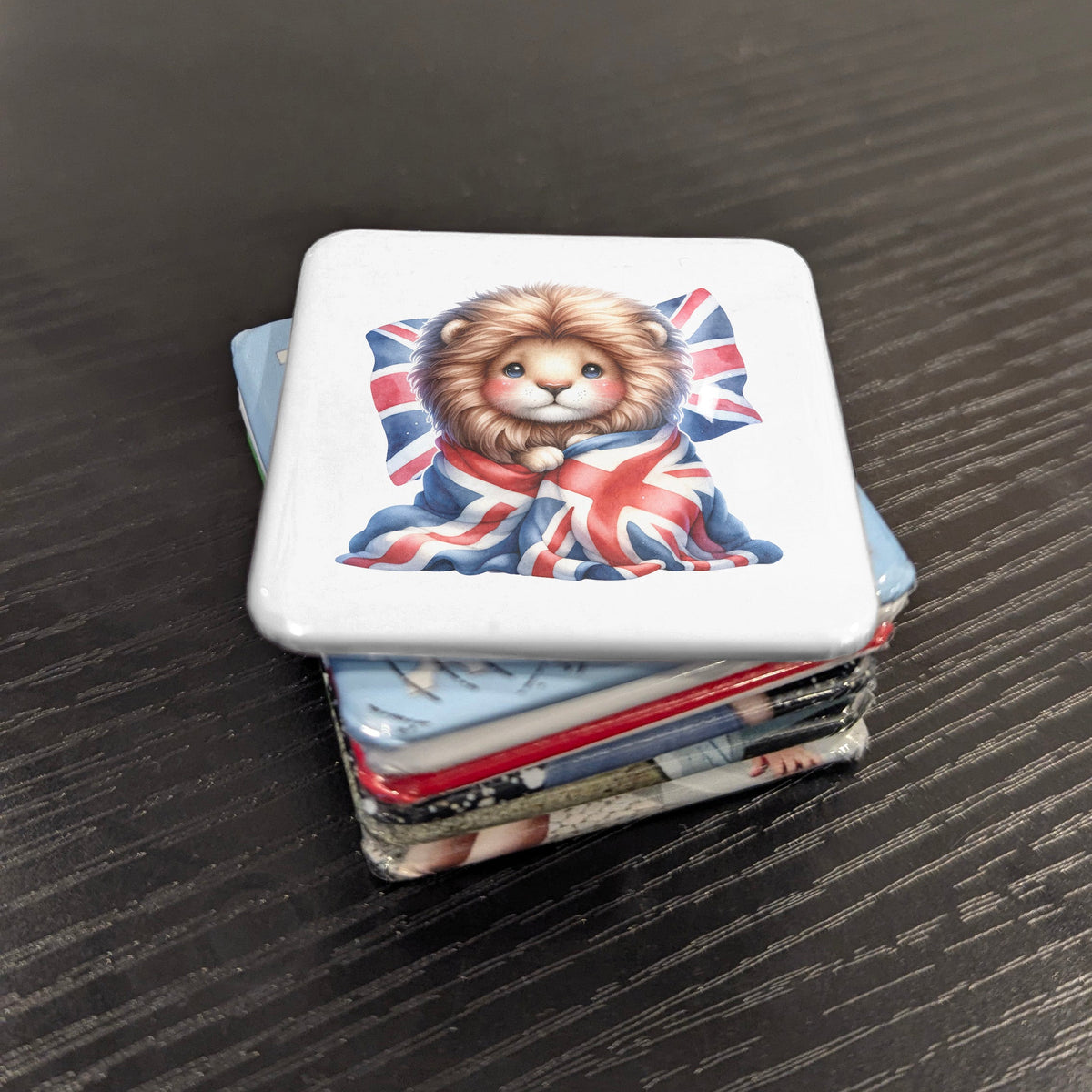 England Magnet | Three Lions of the English Royal Standard | 2x2 | Made in Canada