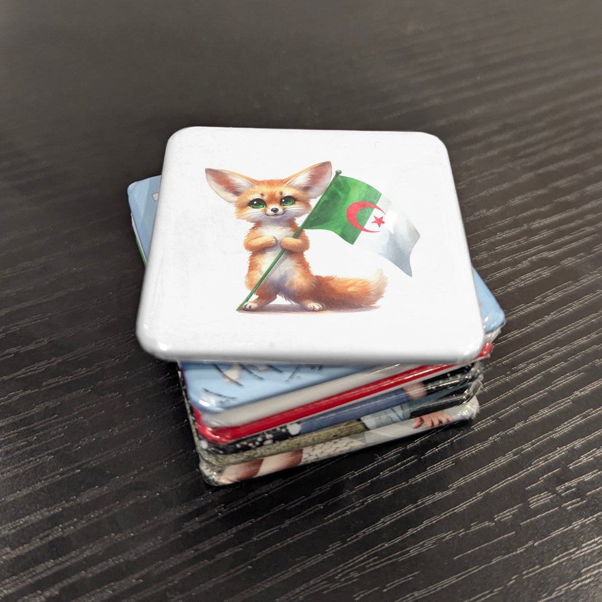 Algeria Africa Magnet | Fennec Fox of the Sahara | 2x2 | Made in Canada