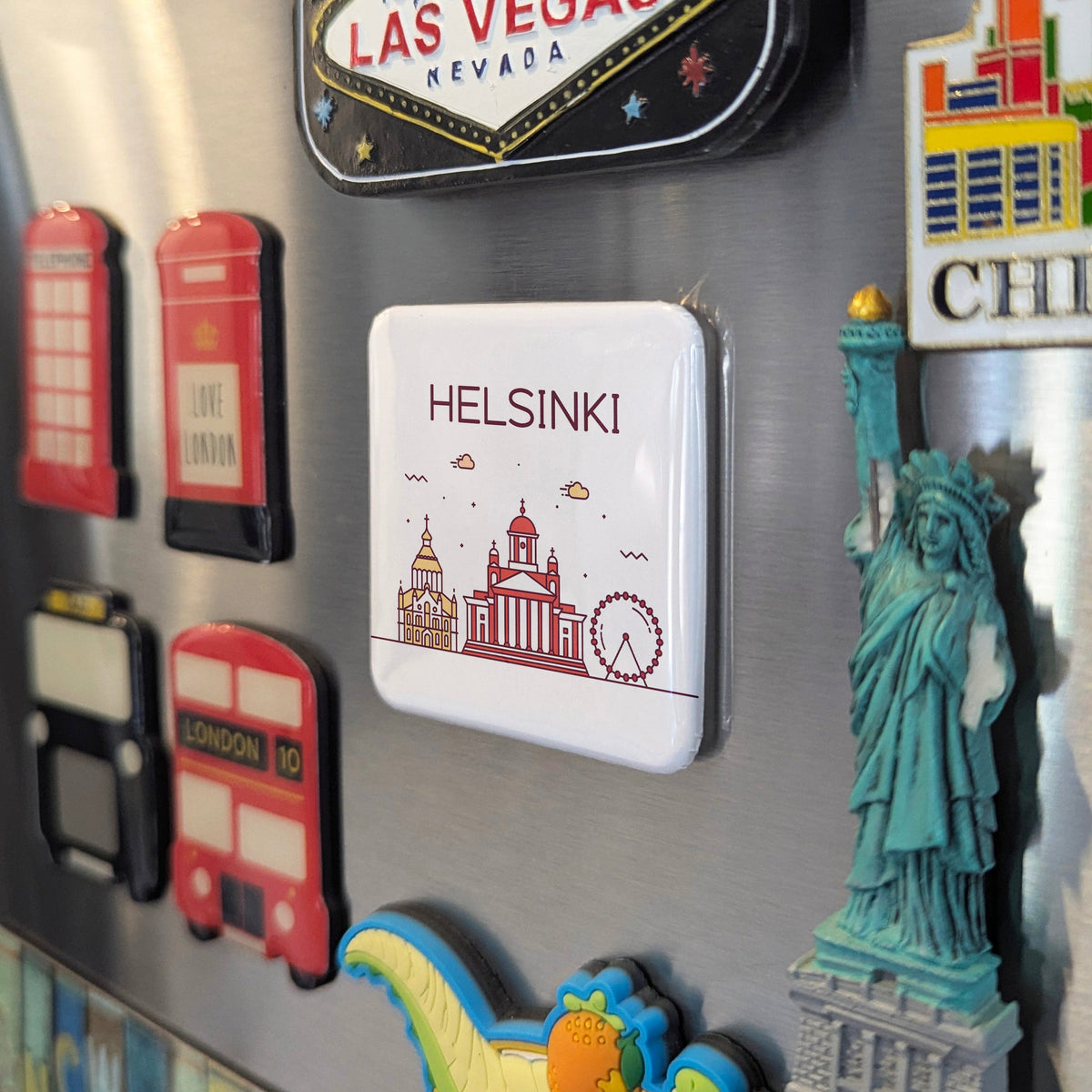 Helsinki Finland Magnet | Daughter of the Baltic on the Gulf of Finland | 2x2 | Made in Canada