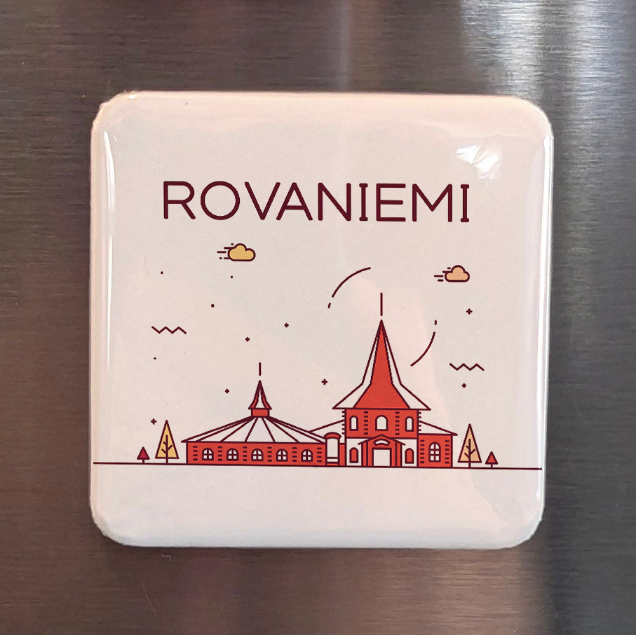 Rovaniemi Finland Magnet | Arctic Circle Gateway and Official Hometown of Santa Claus | 2x2 | Made in Canada